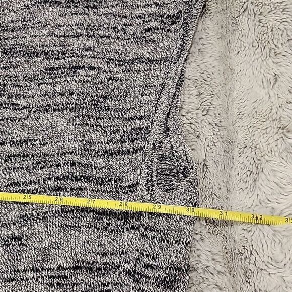 Pure Jill Elliptical Pullover Knit Top Black White Linen Blend, size 2X - Picture 6 of 9